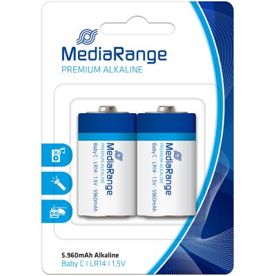 ��������� Mediarange C LR14 1.5V Premium Alkaline, Baby, Pack 2 (MRBAT108) - �������� 1