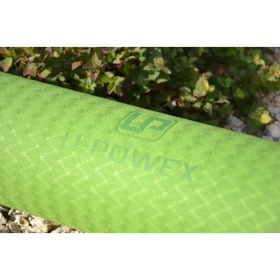 ������� ��� ���� U-Powex Yoga mat Green/Black 183�61�0.6 (UP_1000_TPE_Gr/Black) - �������� 10