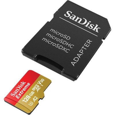  '  ' SanDisk 128GB microSD class 10 UHS-I Extreme For Action Cams and Dro (SDSQXAA-128G-GN6AA) -  2
