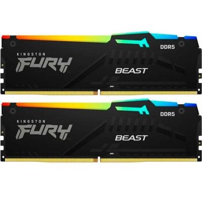 ������ ������ ��� ���������� DDR5 64GB (2x32GB) 6000 MHz Beast RGB Kingston Fury (ex.HyperX) (KF560C36BBEAK2-64) - �������� 1