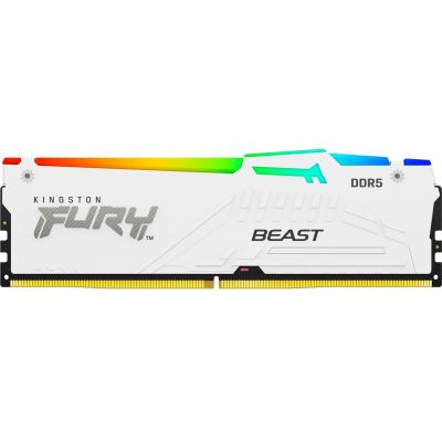  '  ' DDR5 16GB 5600 MHz Beast White RGB Kingston Fury (ex.HyperX) (KF556C36BWEA-16) -  1