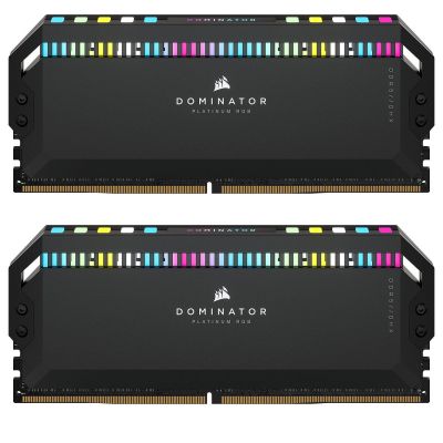  '  ' DDR5 64GB (2x32GB) 6000 MHz Dominator Platinum RGB Black Corsair (CMT64GX5M2B6000C40) -  1