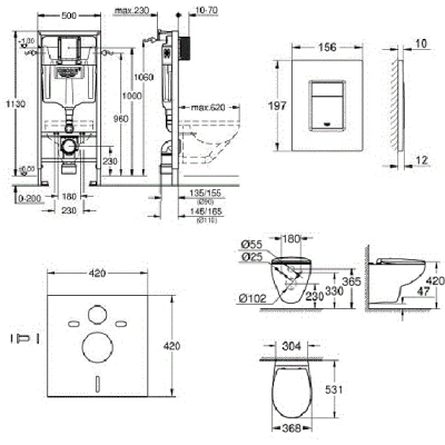 ������� ���������� Grohe ��� ������� 5 � 1 Rapid SL (39586000) - �������� 9