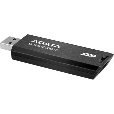 SSD  ADATA SD610 2TB USB 3.2 (SC610-2000G-CBK/RD) -  3