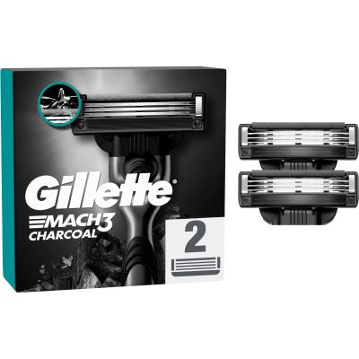 ����� ������ Gillette Mach3 Charcoal ������� ������ 2 ��. (8700216062664) - �������� 1