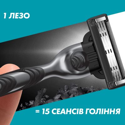 ����� ������ Gillette Mach3 Charcoal ������� ������ 8 ��. (8700216085472) - �������� 6