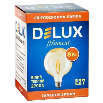 �������� Delux Globe G125 8�� E27 2700� amber filament (90016726) - �������� 2