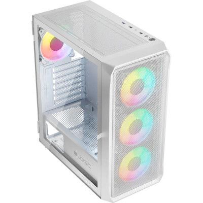 ������ Logic concept PORTOS MESH+GLASS ARGB fans 3x120mm WHITE (AM-PORTOS-20-0000000-0002) - �������� 4