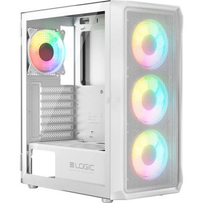 ������ Logic concept PORTOS MESH+GLASS ARGB fans 3x120mm WHITE (AM-PORTOS-20-0000000-0002) - �������� 1