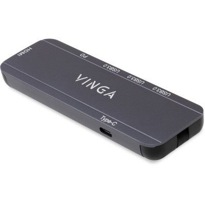  Vinga USB-C 3.1 to HDMI+3xUSB3.0+PD100W+USB-C foldable cable (VHYC6FC) -  4