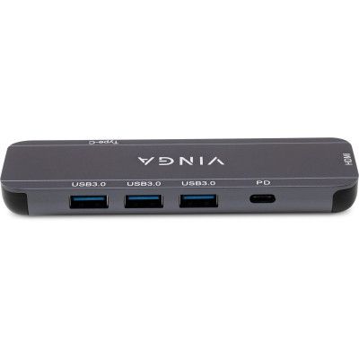  Vinga USB-C 3.1 to HDMI+3xUSB3.0+PD100W+USB-C foldable cable (VHYC6FC) -  5