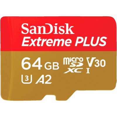  '  ' SanDisk 64GB microSD class 10 V30 Extreme PLUS (SDSQXBU-064G-GN6MA) -  2