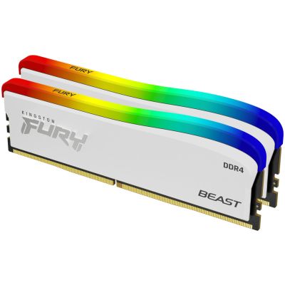  '  ' DDR4 32GB (2x16GB) 3600 MHz Beast White RGB SE Kingston Fury (ex.HyperX) (KF436C18BWAK2/32) -  1