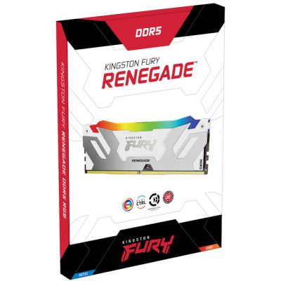 '  ' DDR5 64GB (2x32GB) 6000 MHz Renegade RGB White XMP Kingston Fury (ex.HyperX) (KF560C32RWAK2-64) -  5