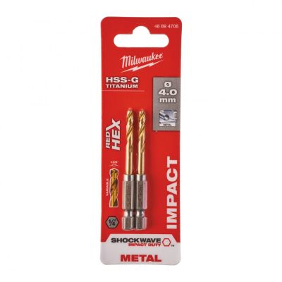 ������ Milwaukee �� ������� RedHEX HSS-G TiN, 4,0 ��, (2��) (48894708) - �������� 3