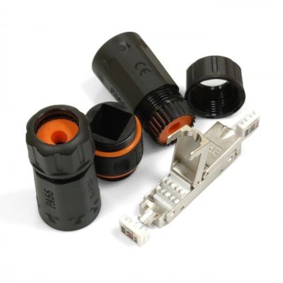 ��������� RJ45 ����������������� IP68, cat.6A STP Eserver (WT-2611) - �������� 2