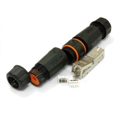 ��������� RJ45 ����������������� IP68, cat.6A STP Eserver (WT-2611) - �������� 1