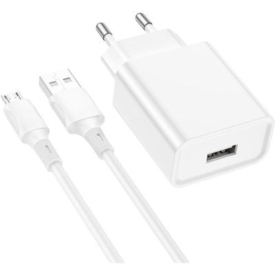 �������� ������� BOROFONE BA74A Aspirer charger set(Micro) White (BA74AMW) - �������� 2