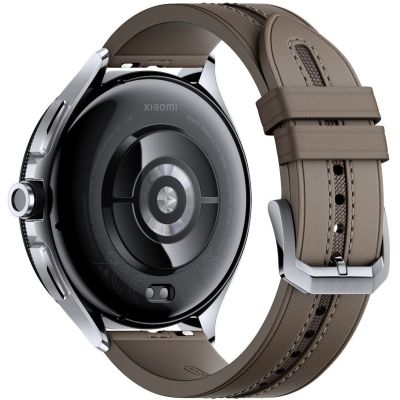 �����-�������� Xiaomi Watch 2 Pro Bluetooth Silver Case with Brown Leather Strap (1006733) - �������� 6