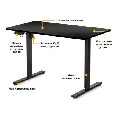 ������������ ���� Mealux PowerDesk Lite Black c ������������������� ������ (EVO-201 Lite B/B) - �������� 2