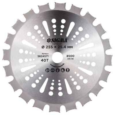 ��� ��� �������� Sigma � ��������������� ��������� 255x25.4�� 40� ������������ (5624571) - �������� 1