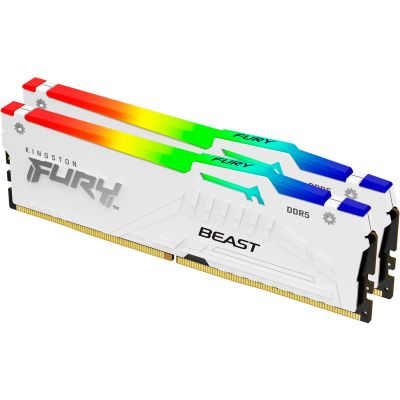 ������ ������ ��� ���������� DDR5 32GB 5200 MHz FURY Beast White RGB Kingston Fury (ex.HyperX) (KF552C40BWAK2-32) - �������� 2