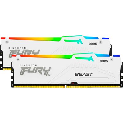 ������ ������ ��� ���������� DDR5 32GB 5200 MHz FURY Beast White RGB Kingston Fury (ex.HyperX) (KF552C40BWAK2-32) - �������� 3