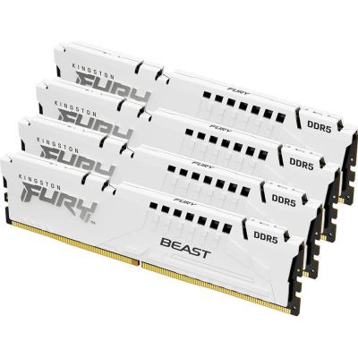 ������ ������ ��� ���������� DDR5 128GB (4x32GB) 5600 MHz FURY Beast White Kingston Fury (ex.HyperX) (KF556C40BWK4-128) - �������� 2