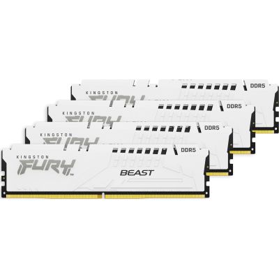 ������ ������ ��� ���������� DDR5 128GB (4x32GB) 5600 MHz FURY Beast White Kingston Fury (ex.HyperX) (KF556C40BWK4-128) - �������� 3