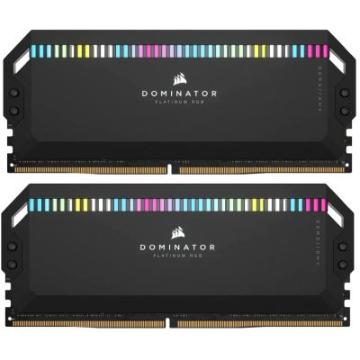     DDR5 32GB (2x16GB) 6000 MHz Dominator Platinum RGB Black Corsair (CMT32GX5M2X6000C36) -  1