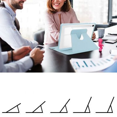 ����� ��� �������� BeCover 360� Rotatable Samsung Tab S9 Plus (SM-X810/SM-X816)/S9 FE Plus (SM-X610/SM-X616) 12.4" Light Bl (710401) - �������� 7