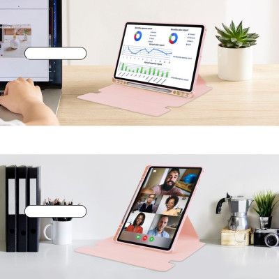 ����� ��� �������� BeCover 360� Rotatable Samsung Tab S9 Plus (SM-X810/SM-X816)/S9 FE Plus (SM-X610/SM-X616) 12.4" Pink (710402) - �������� 6