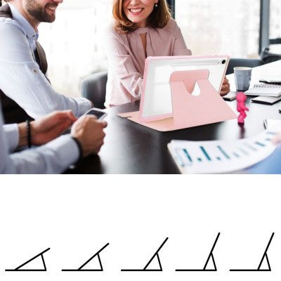 ����� ��� �������� BeCover 360� Rotatable Samsung Tab S9 Plus (SM-X810/SM-X816)/S9 FE Plus (SM-X610/SM-X616) 12.4" Pink (710402) - �������� 7