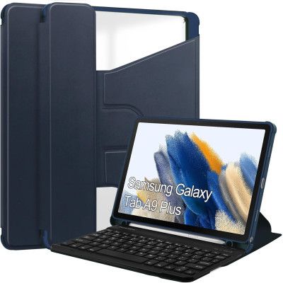 ����� ��� �������� BeCover Keyboard 360� Rotatable Samsung Tab A9 Plus SM-X210/SM-X215/SM-X216 11.0" Deep Blue (710330) - �������� 1