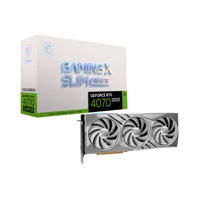 ³ MSI GeForce RTX4070 SUPER 12Gb GAMING X SLIM WHITE (RTX 4070 SUPER 12G GAMING X SLIM WHITE) -  1