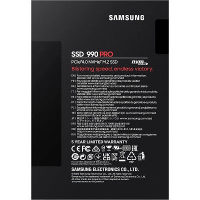 SSD  Samsung 990 Pro 4TB M.2 2280 (MZ-V9P4T0BW) -  6