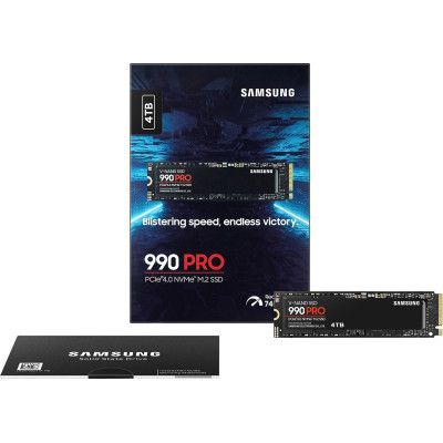 SSD  Samsung 990 Pro 4TB M.2 2280 (MZ-V9P4T0BW) -  8