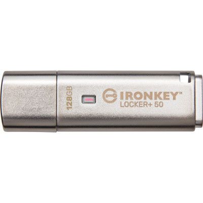 USB   Kingston 128GB IronKey Locker Plus 50 AES Encrypted USB 3.2 (IKLP50/128GB) -  3