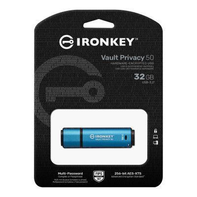 USB ���� ���������� Kingston 32GB IronKey Vault Privacy 50 USB 3.2 (IKVP50/32GB) - �������� 3