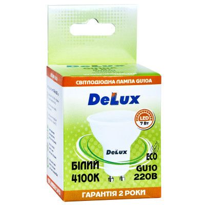 �������� Delux GU10A 7�� 4100K 12� (90021253) - �������� 2
