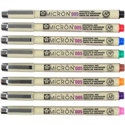 ������ Sakura Pigma Micron (0.05) 0,2�� ����� (084511318427) - �������� 3