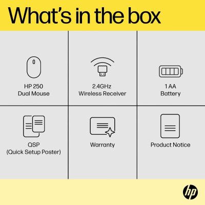 ����� HP 250 Dual Wireless/Bluetooth Black (6V2J7AA) - �������� 6