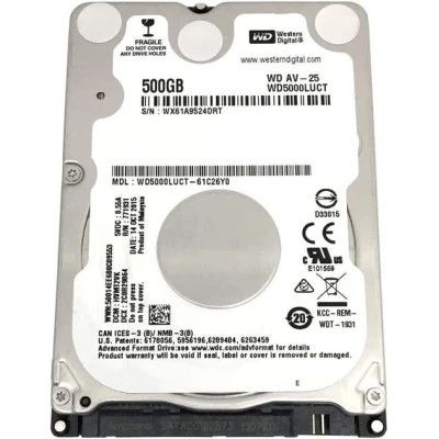     2.5" 500GB WD (# WD5000LUCT #) -  1