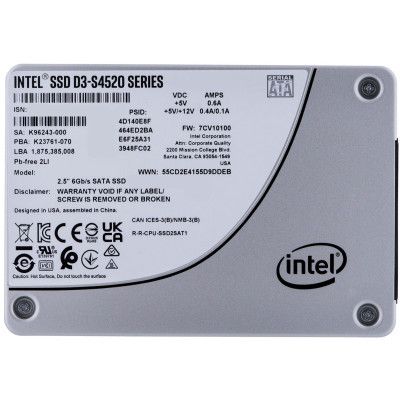 SSD ���������� INTEL D3-S4520 7.68TB 2.5" (SSDSC2KB076TZ01) - �������� 1