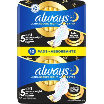 ������������� ��������� Always Ultra Secure Night Extra ������ 5 10 ��. (8006540093849) - �������� 2