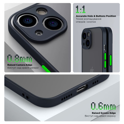 ����� ��� ���������� �������� Armorstandart Frosted Matte Samsung A25 5G (A256) Navy Blue (ARM69692) - �������� 3