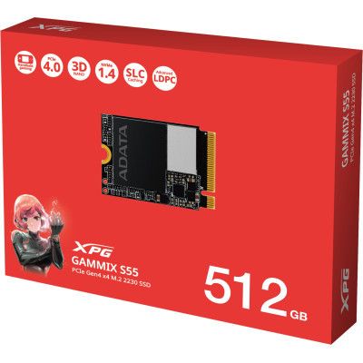  SSD M.2 2230 512GB GAMMIX S55 ADATA (SGAMMIXS55-512G-C) -  3