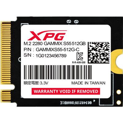  SSD M.2 2230 512GB GAMMIX S55 ADATA (SGAMMIXS55-512G-C) -  1