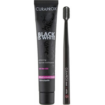 ����� ��������� Curaprox Black is White ������ ����� � �������������� ����� 90 �� + ������ ����� CS 5460 ������� ����� (7612412423686) - �������� 1