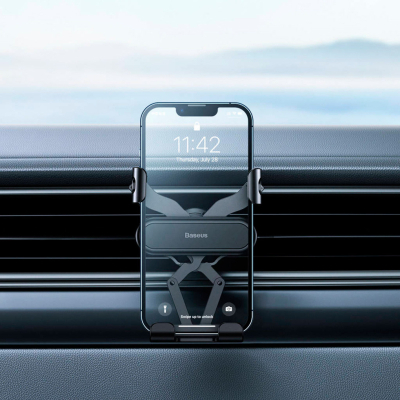 ������������� ���������� Baseus Stable Gravitational Car Mount Lite (Air Outlet Version) (SUWX010001) - �������� 12
